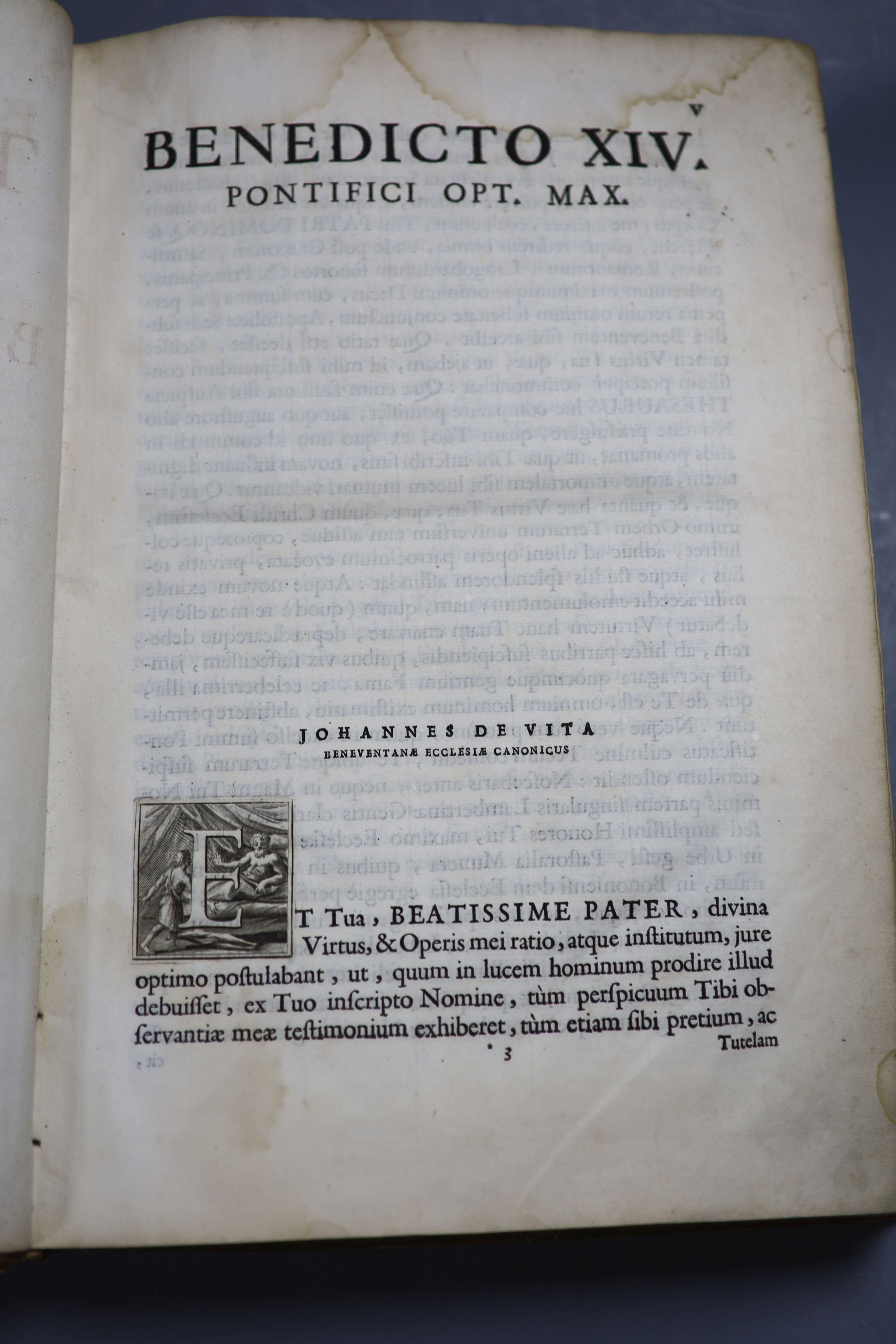 De Vita, Joannes, Thesaurus Antiquitatum Beneventanarum, Editore: Romae, ex Typographia Palladis, excudebant Nicolaus et Marcus Paleari